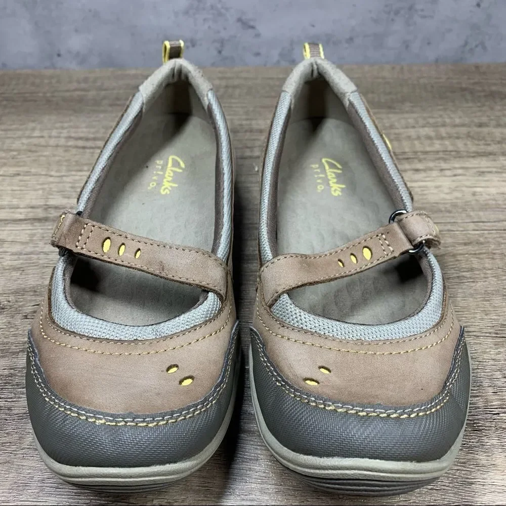 ‎Clarks Privo 64729 Lthr Women's Sz 6.5 Tan shoes